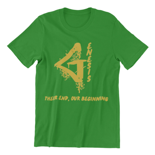 Genesis Short-Sleeve Tee (Forest Green and Gold)