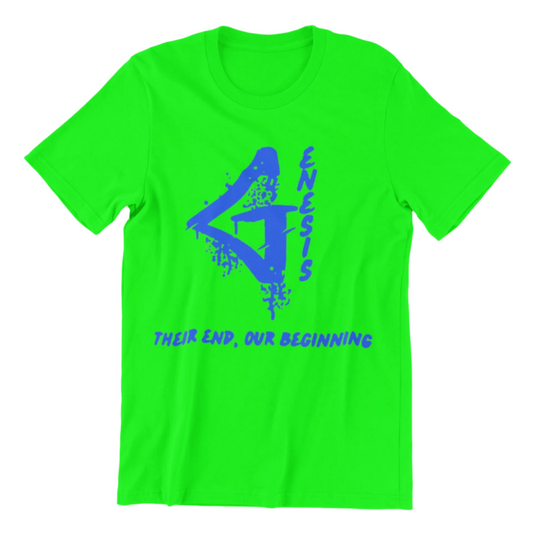 Genesis Short-Sleeve Tee (Neon Green and Neon Blue)