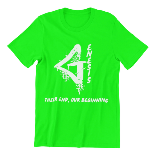 Genesis Short-Sleeve Tee (Neon Green and White)