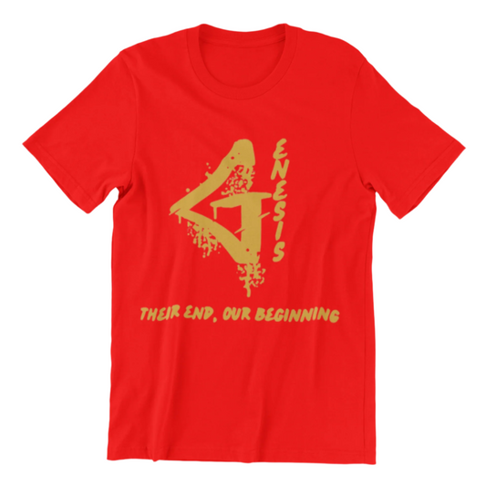 Genesis Short-Sleeve Tee (Red and Gold)