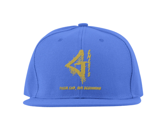 Genesis Snapback 6-Panel Hat (Royal Blue and Gold)