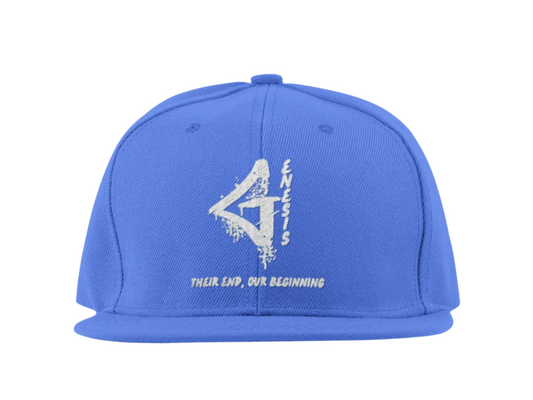 Genesis Snapback 6-Panel Hat (Royal Blue and White)